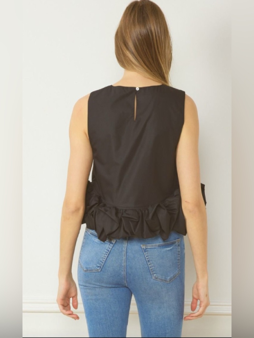 Entro Ruffle-Hem Top - Picture 2 of 4